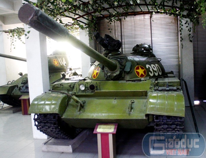 Chiếc xe tăng 390 bản gốc đang được trưng bày ở Bảo tàng Lực lượng Tăng Thiết Giáp